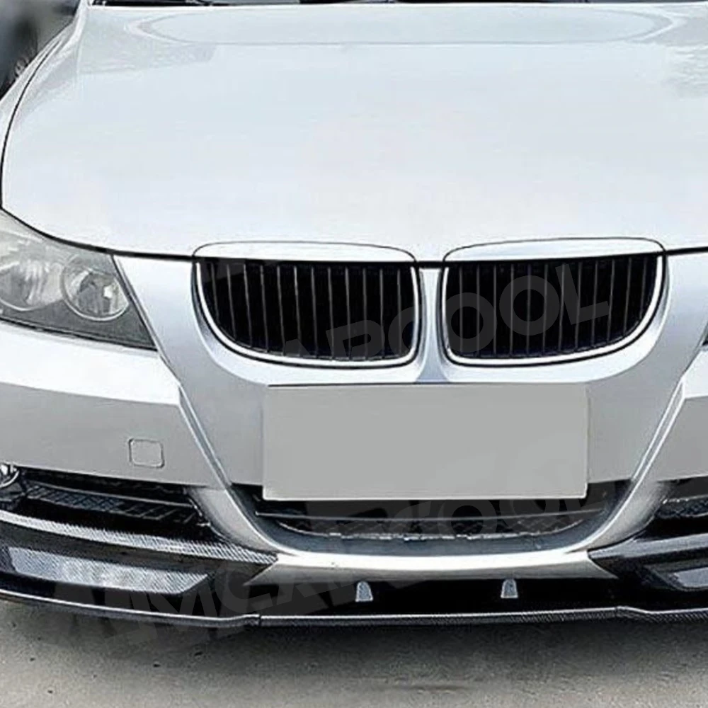 

ABS Carbon Look Front Bumper Lip Spoiler Side Flap Aprons Guard For BMW 3 Series E90 320i 325i Standard 2005-2008 Accessories