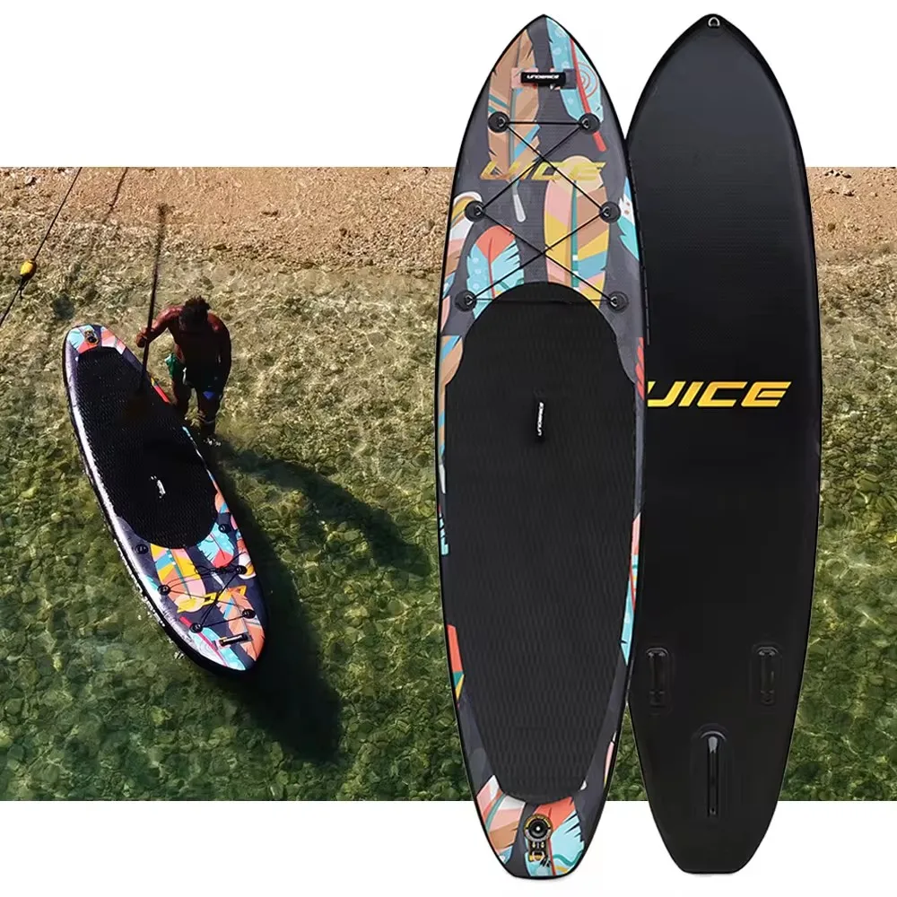 SUP Board Double Layer 10.6/11 Non-Slip Inflatable Stand Up Paddle Board Wakeboard Longboard Suits Surfing