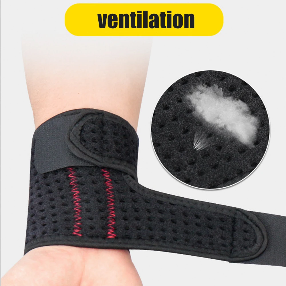 1Pcs Wrist Brace Support Strap, Adjustable Breathable Wristband for Fitness Weightlifting, Tendonitis, Carpal Tunnel Arthritis