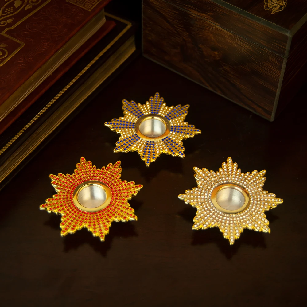 New 3 Inch Zinc Alloy Orthodox Reliquary Box Star Shaped Design Churche Gift for Priest Family Prayer Corner exquisite Box Gifr