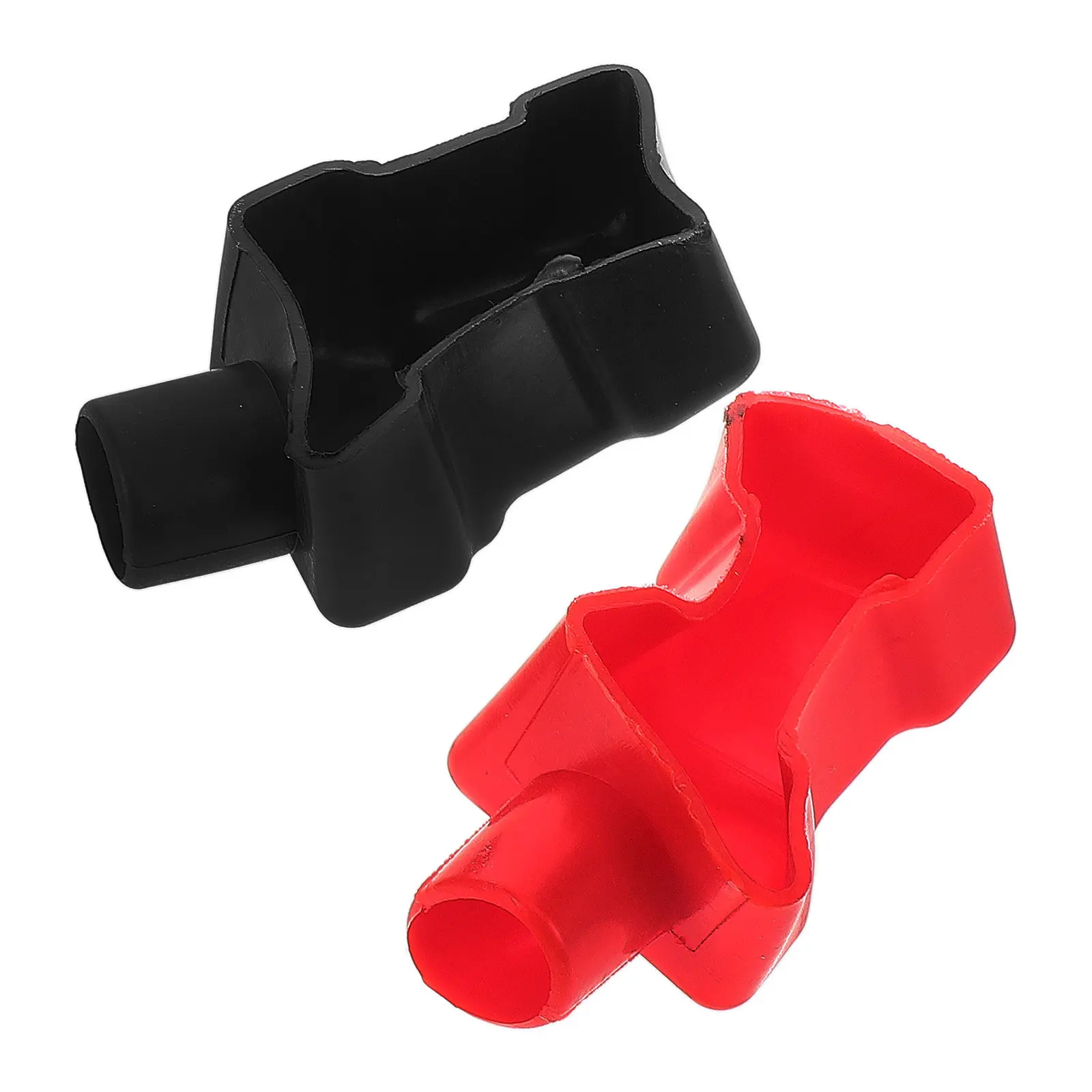 2Pcs Battery Terminal Cover Insulation Boot Plastic Protective Lug Caps for Car Auto Marine Vehicle Battery Terminal Protection