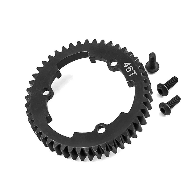 Big X Hardened And Reinforced 46T Large Tooth Main Gear Black Gear RC Car Accessories Suitable For Traxxa X-Maxx E-REVO 2.0 XO-1