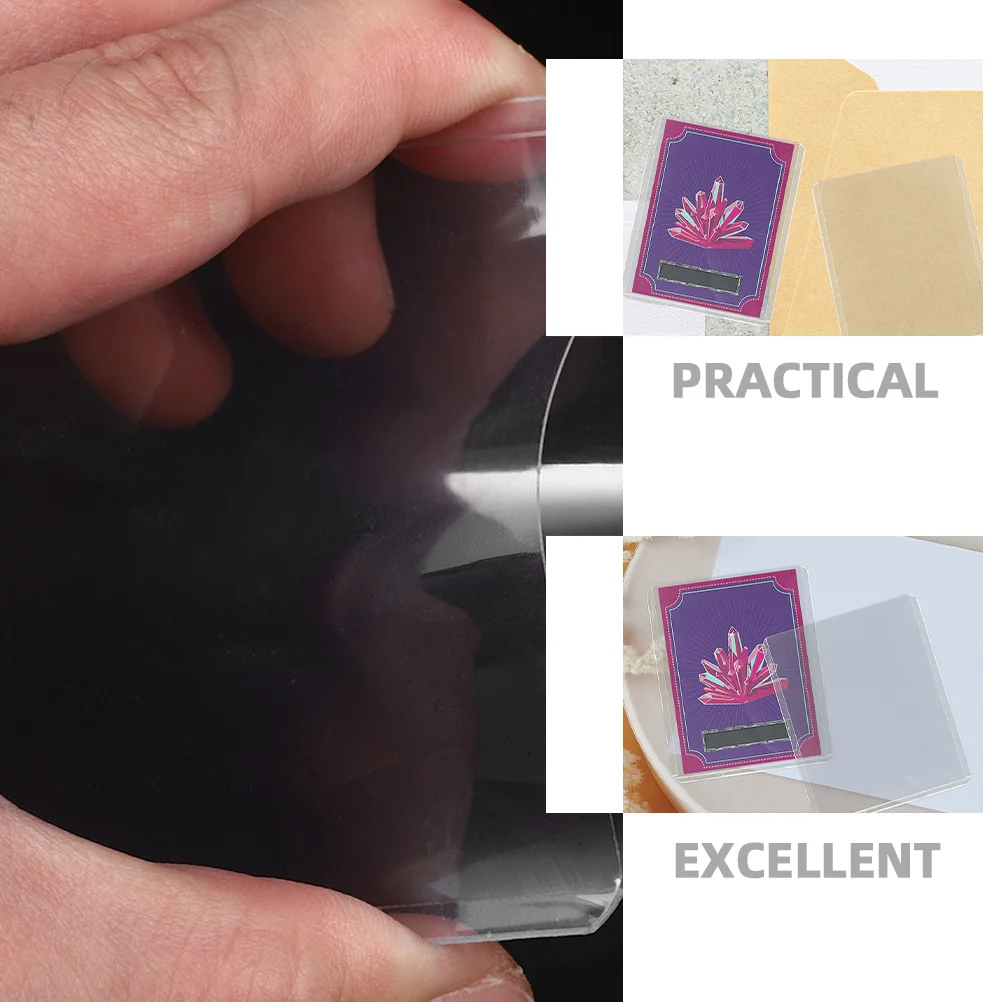 

30Pcs Card Protector Sleeves Durable Safe Game Card Holders Perfect for Students Teachers 3inch Cards Sleeves Cards Protector
