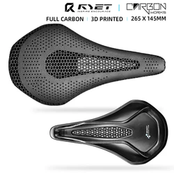 RYET 2024 3D printed Bike Saddle Full Carbon Ultralight High Modulus Carbon Fiber Base for MTB Road Mountain Cycling Accessories