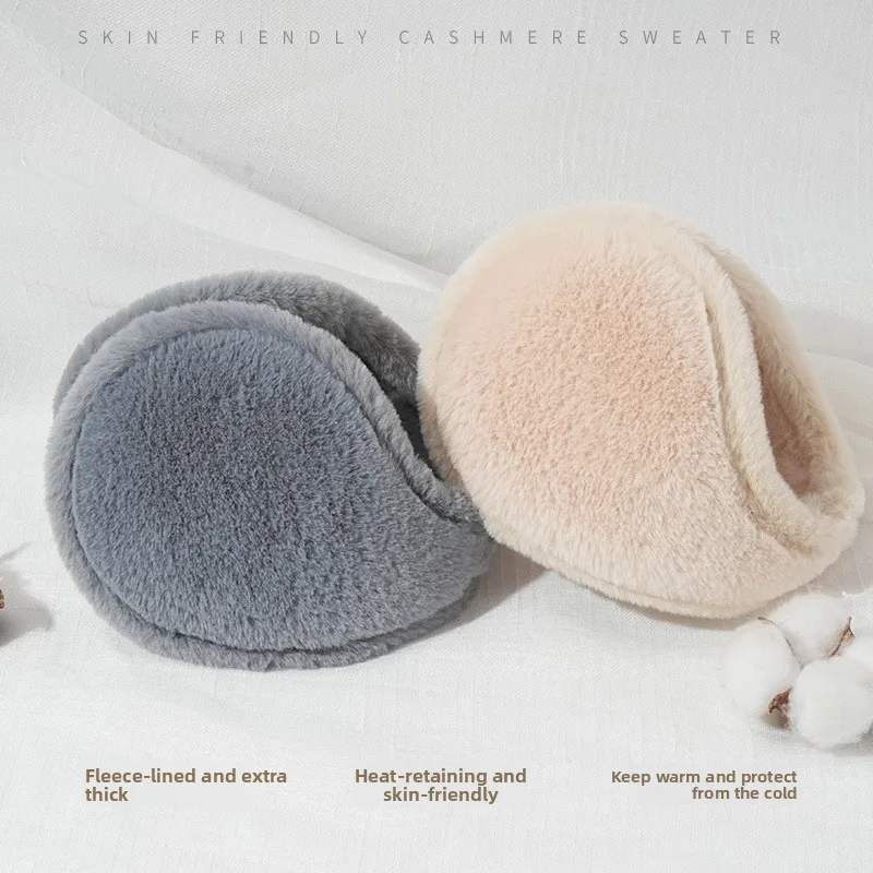 

Теплые наушники нового стиля для мужчин и женщин — готовые к зиму, утолщенные, плюшевые, ветрозащитные, морозостойкие, в наличии накладки на уши