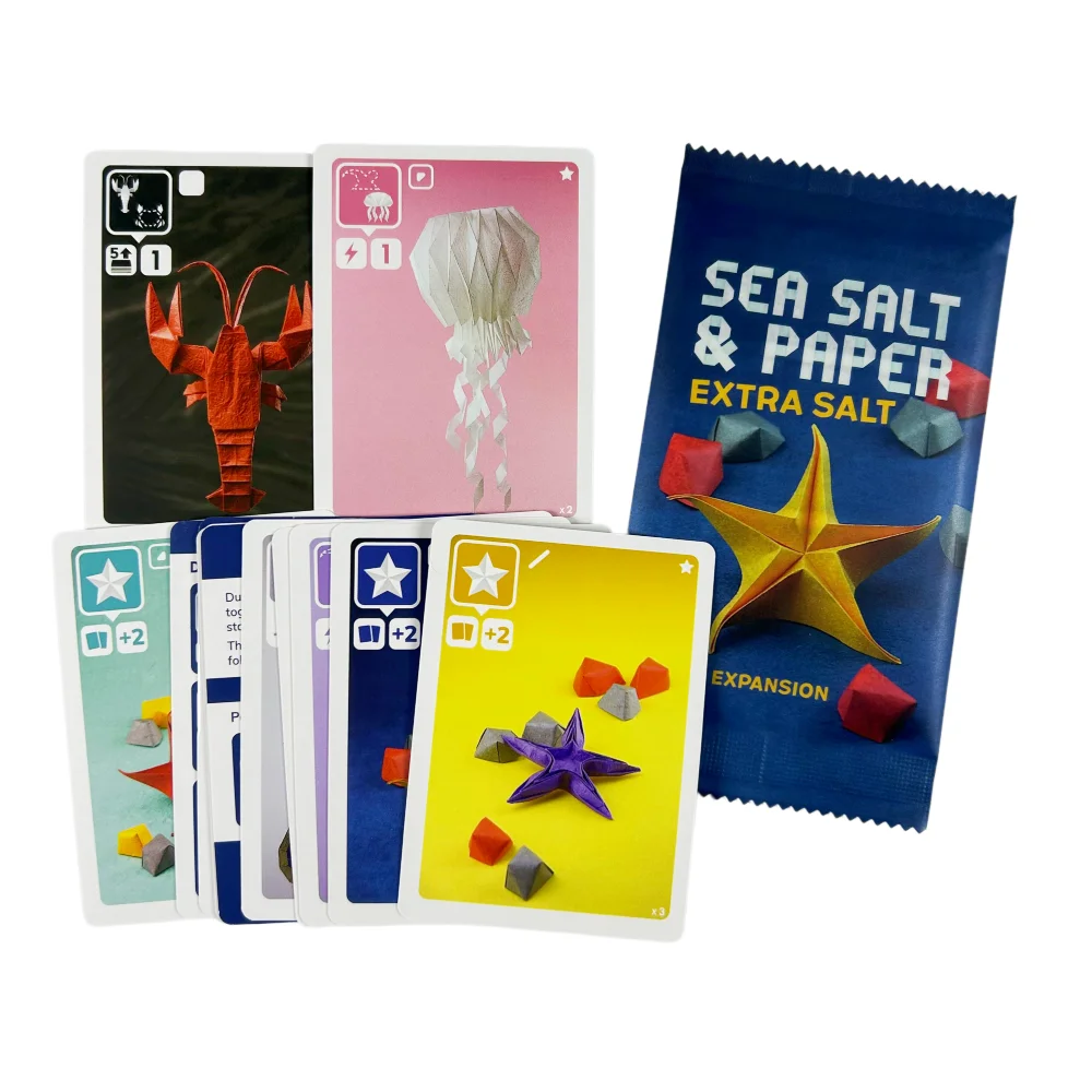 

Настольная игра Sea Salt and Paper EXTRA SALT: английская семейная и вечериночная игра, забавная настольная игра, развлечение для друзей, стратегическая игра с картами.