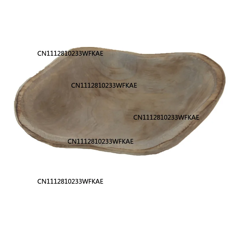 Handmade wooden tray pendulum snack fruit plate homestay home desktop decoration ornament wabi sandy wind