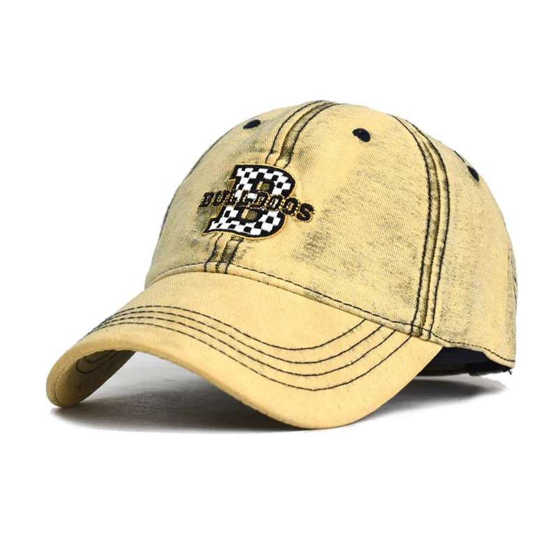 2026 Chess Pieces on Board 1 Washed Denim Cap Casual Baseball Caps Adjustable Hat Summer Unisex Baseball Hats