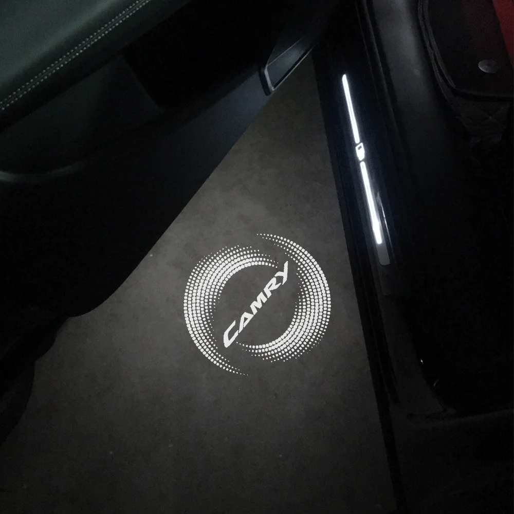 2 шт. светодиодный светильник для Toyota Camry 40 50 55 70 V40 V50 V55 V70 XV40 XV50 XV55 XV70 сигнальная лампа автомобильного дверного освещения лазерный проектор аксессуары