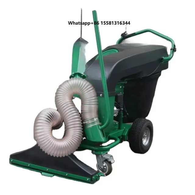 Self Propelled Leaf Leave Vacuum with 3 Inch Chipper Function Walk Behind Collector for Garden Yard Outdoor Cleaning