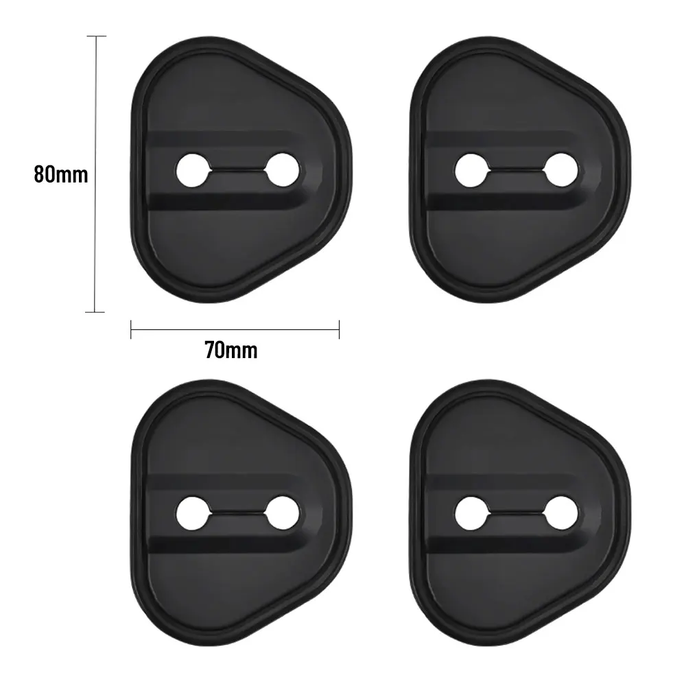

4pcs Car Decorat Accessories Silicone Protecte Auto Door Lock Latch Shock Absorber Cover For POLESTAR 4 2024 2025