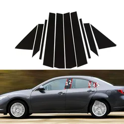 Auto colonna centrale centrale PC Window trim adesivi per Mazda 6 GG GH GJ GL 2002-2012 decorazione B C Pillar Strips accessori