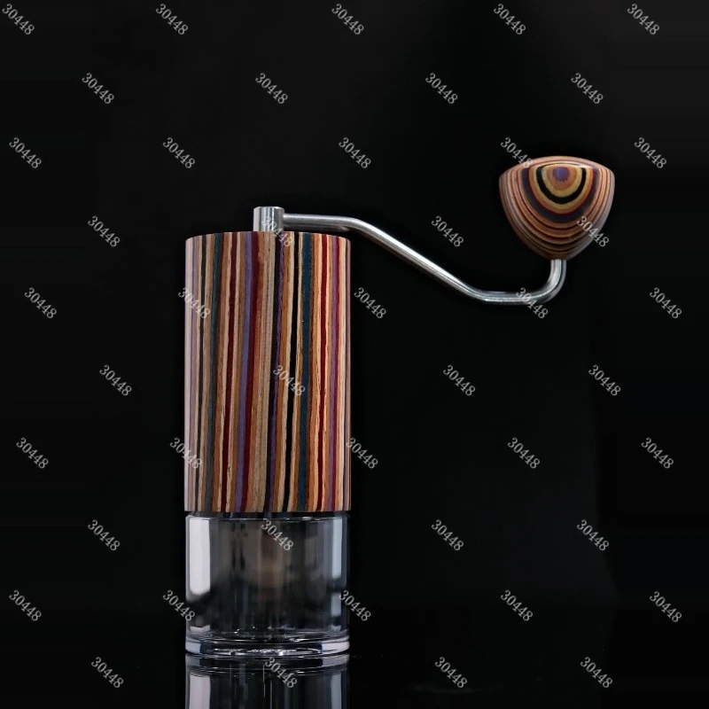 C40 Manual Coffee Grinder MK4 Wood Grain Red Shaft Fine Grind for Espresso and Pour Over