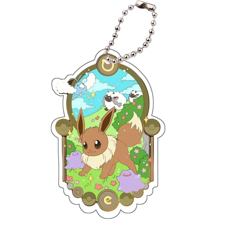 Anime for Eeveelution Leafeon Espeon Umbreon Eevee Sylveon Jolteon Flareon Glaceon Acrylic Keychain Bag Pendant Decorative Gift - view 6