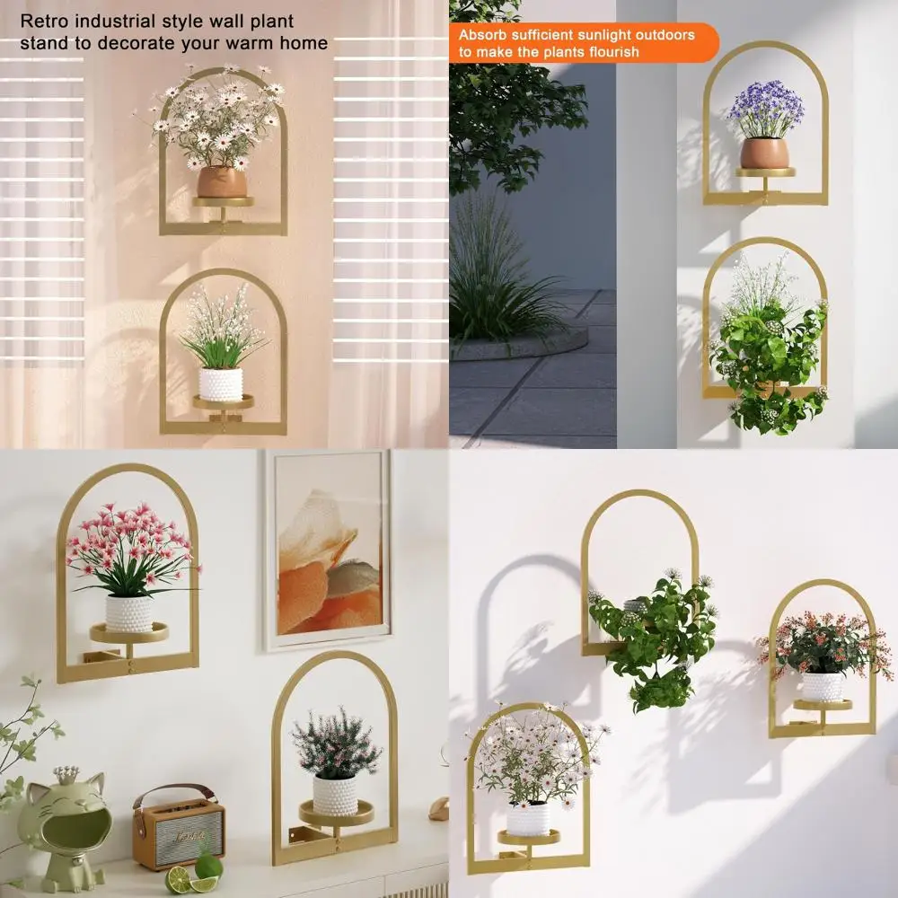 

Wall Plant Holder, Wall Planter or Indoor Plants, Window Plant shelves or Multiple Plants Indoor Outdoor, ed Plant Holder or Hom