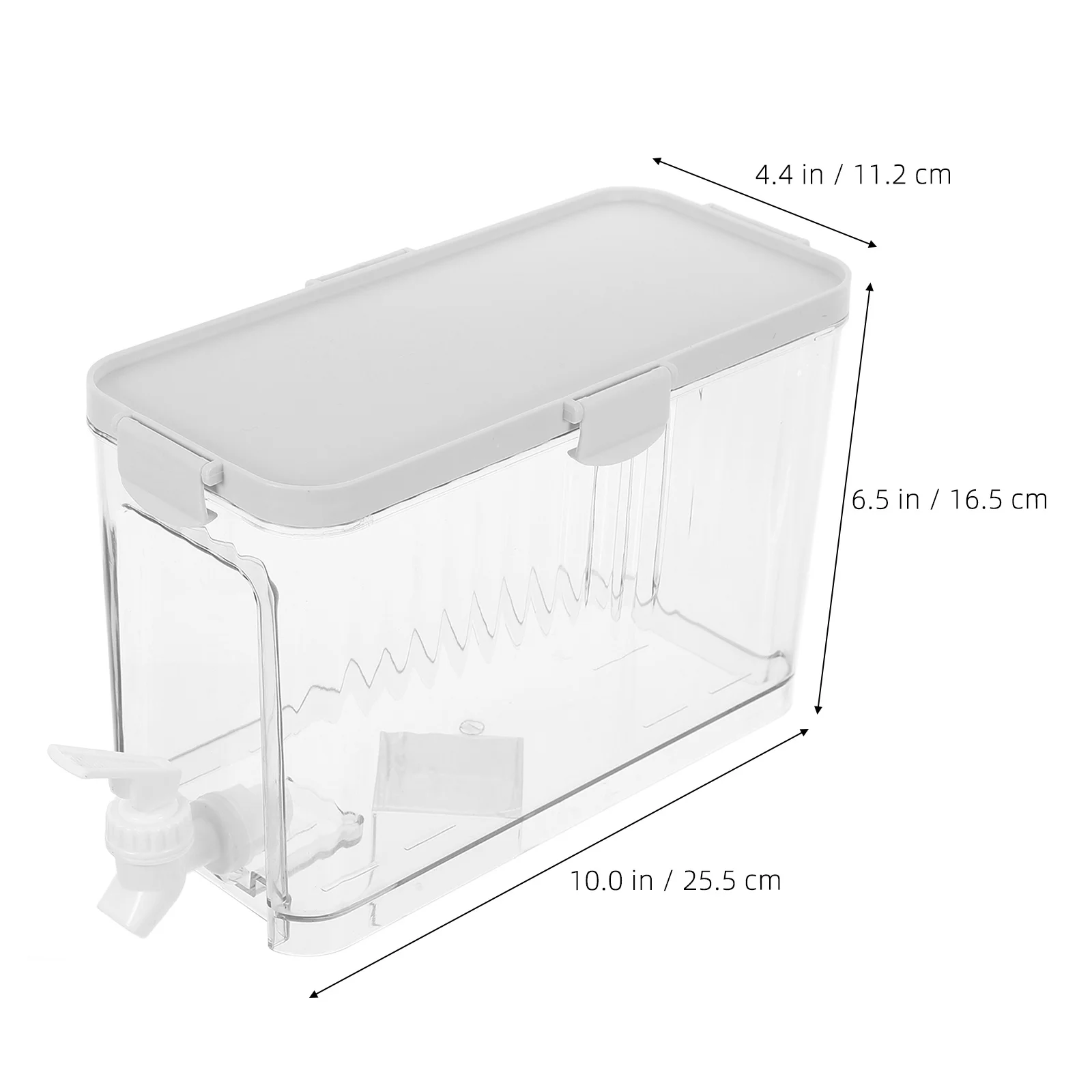 إبريق ماء بارد بسعة كبيرة مع موزع مشروبات صنبور للمنزل، حاوية عصير للحفلات، غلاية مياه للثلاجة، فواكه #4