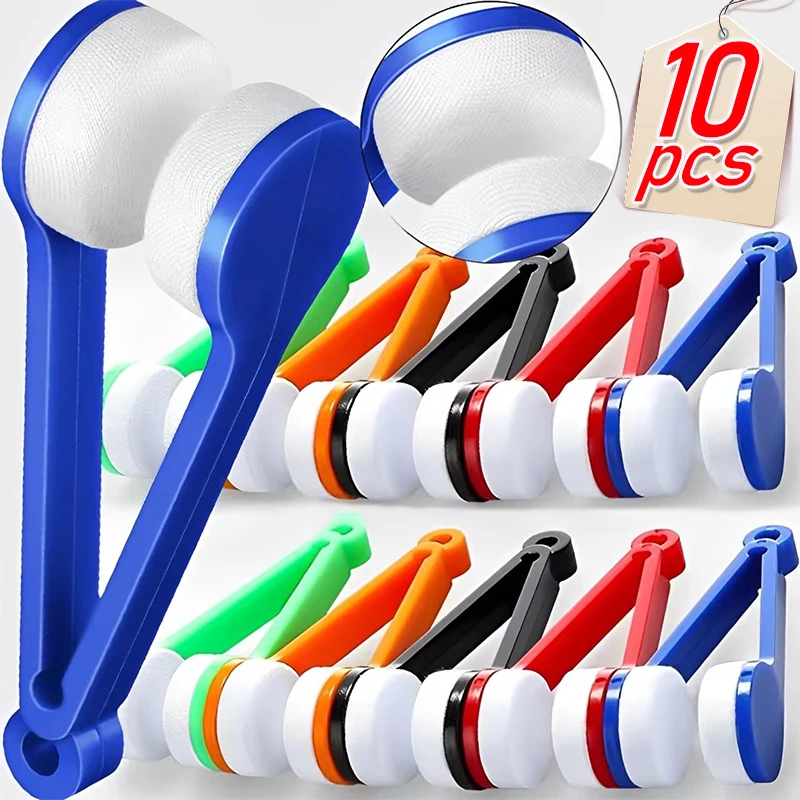 1-10 Stuks Draagbare Multifunctionele Brillen Schoonmaken Wrijven Brillen Zonnebril Bril Bril Microfiber Reiniger Borstels Vegen Gereedschap