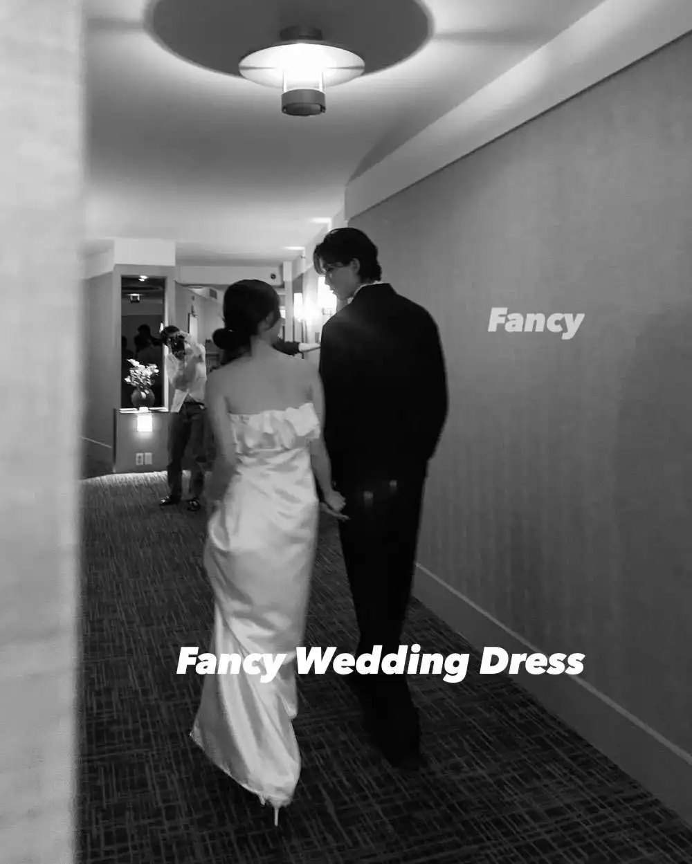 แฟนซีเจ้าหญิงคุณภาพสูงชุดราตรีผู้หญิงเกาหลีชุดราตรียาวแขนกุดชุดแต่งงานที่กําหนดเอง