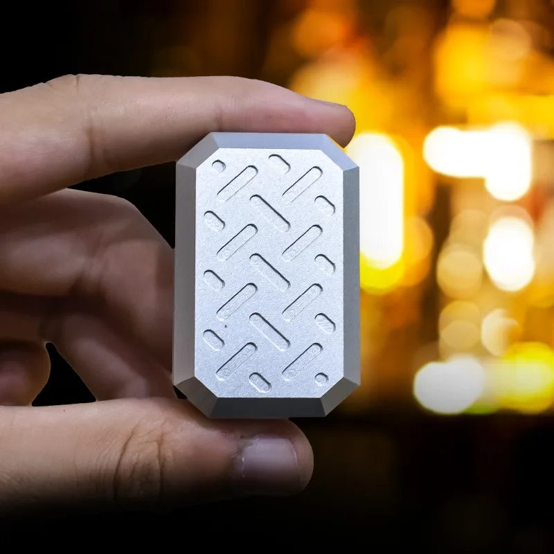 Decompression Magnetic Push Card Mini Fidget Pushing Plate Antistresse Mechanical Slider Haptic Coin EDC Metal Stress Relief Toy