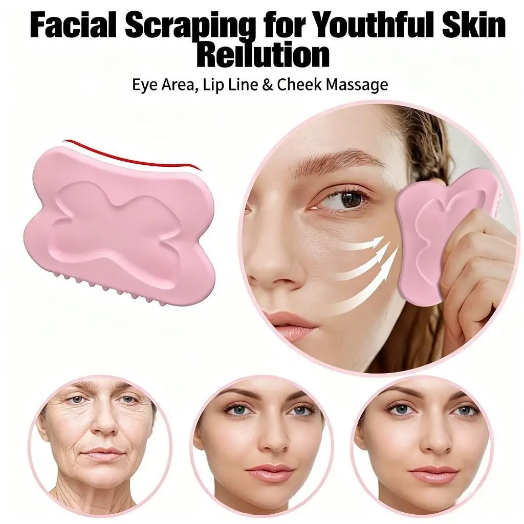 

Скребковый массажный инструмент для тела и лица, массажный скребок для шеи, ног, мышц, облегчения боли, лифтинга лица, релаксации