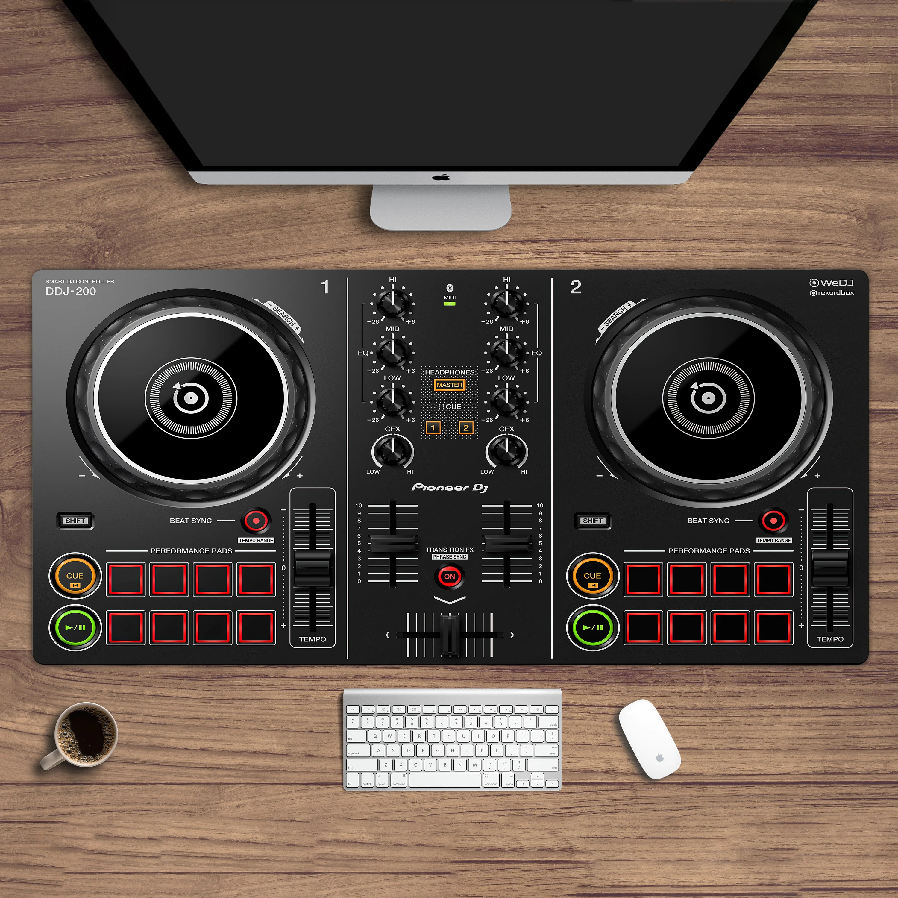 Large mouse pad Pioneer DJ smart DJ controller picture DDJ-200 console display table mat DJ disc table decoration DJ gift