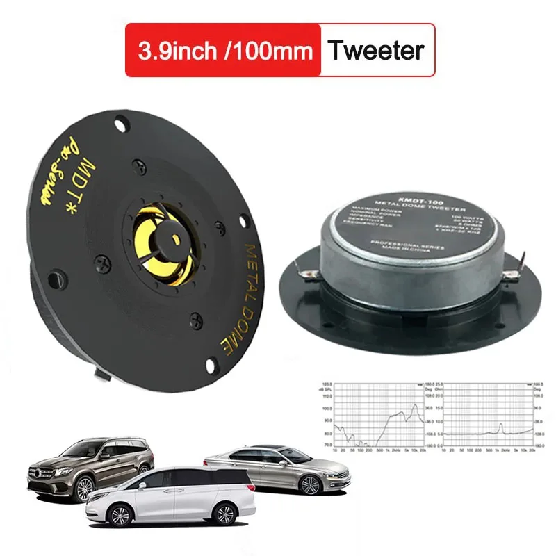 

2PCS/SET 3.9inch Universal Tweeter Speakers 8 Ohms 97dB Vehicle Tweeters 25 Core Magnetic Car Audio Speaker Hifi Loudspeaker