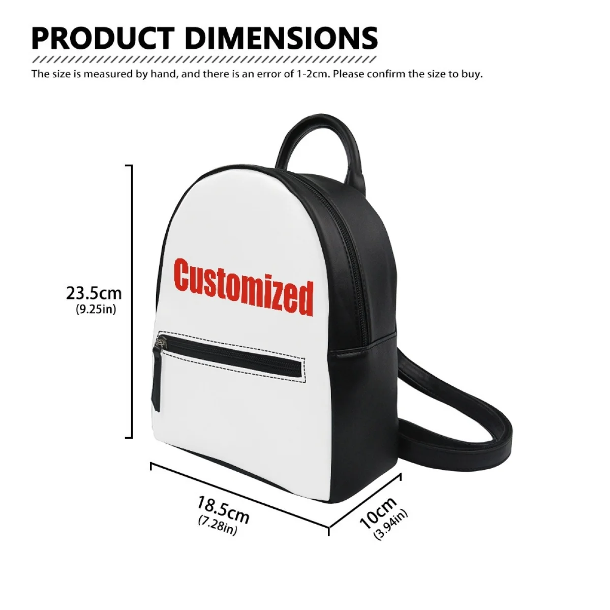 KPop Demon Hunters Custom Mini Small Backpack Purse Carter Schoolbags Double Shoulder Bag Mini Daypack Leather Travel Bag