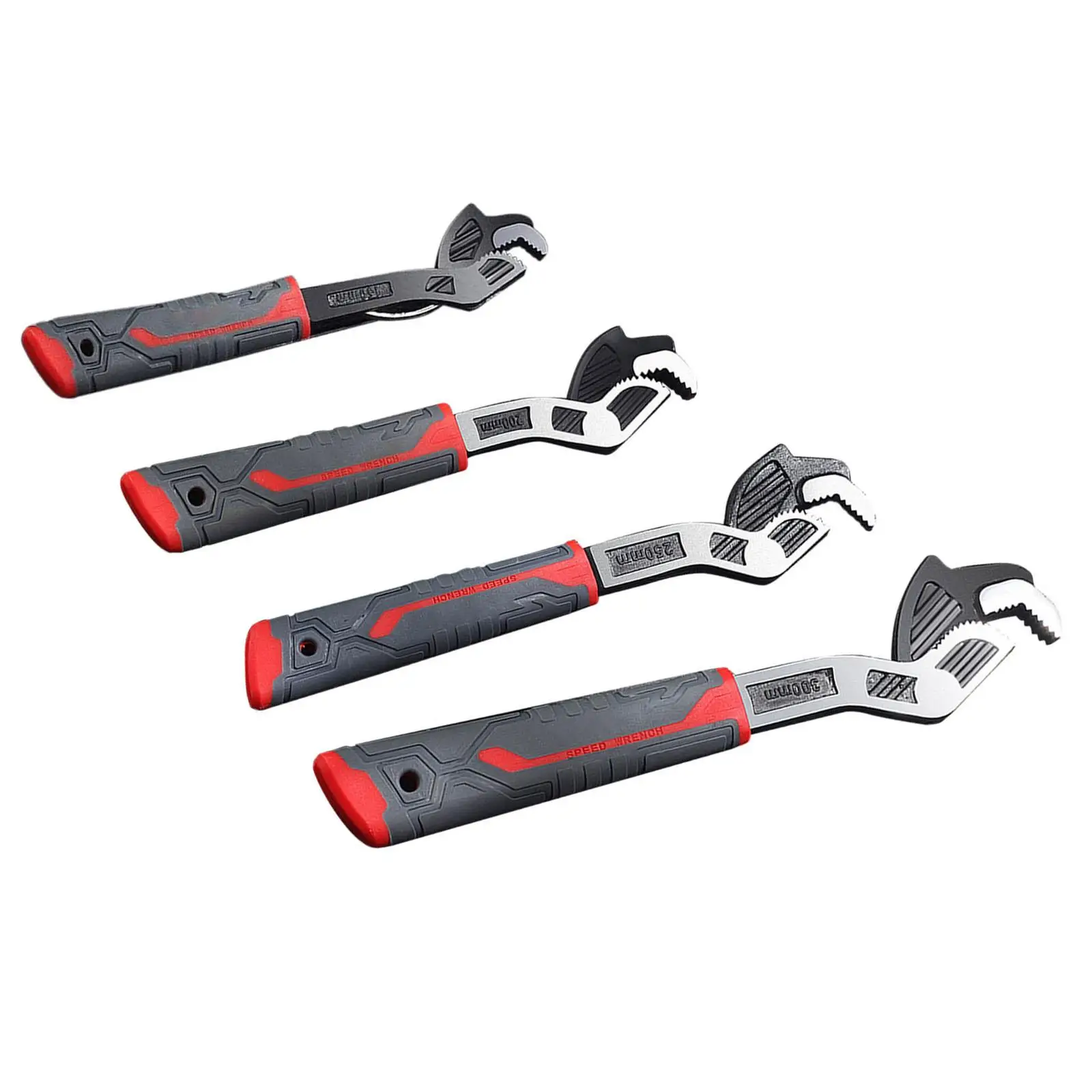 Three-sided serrated multi-purpose forged steel self-locking socket wrench