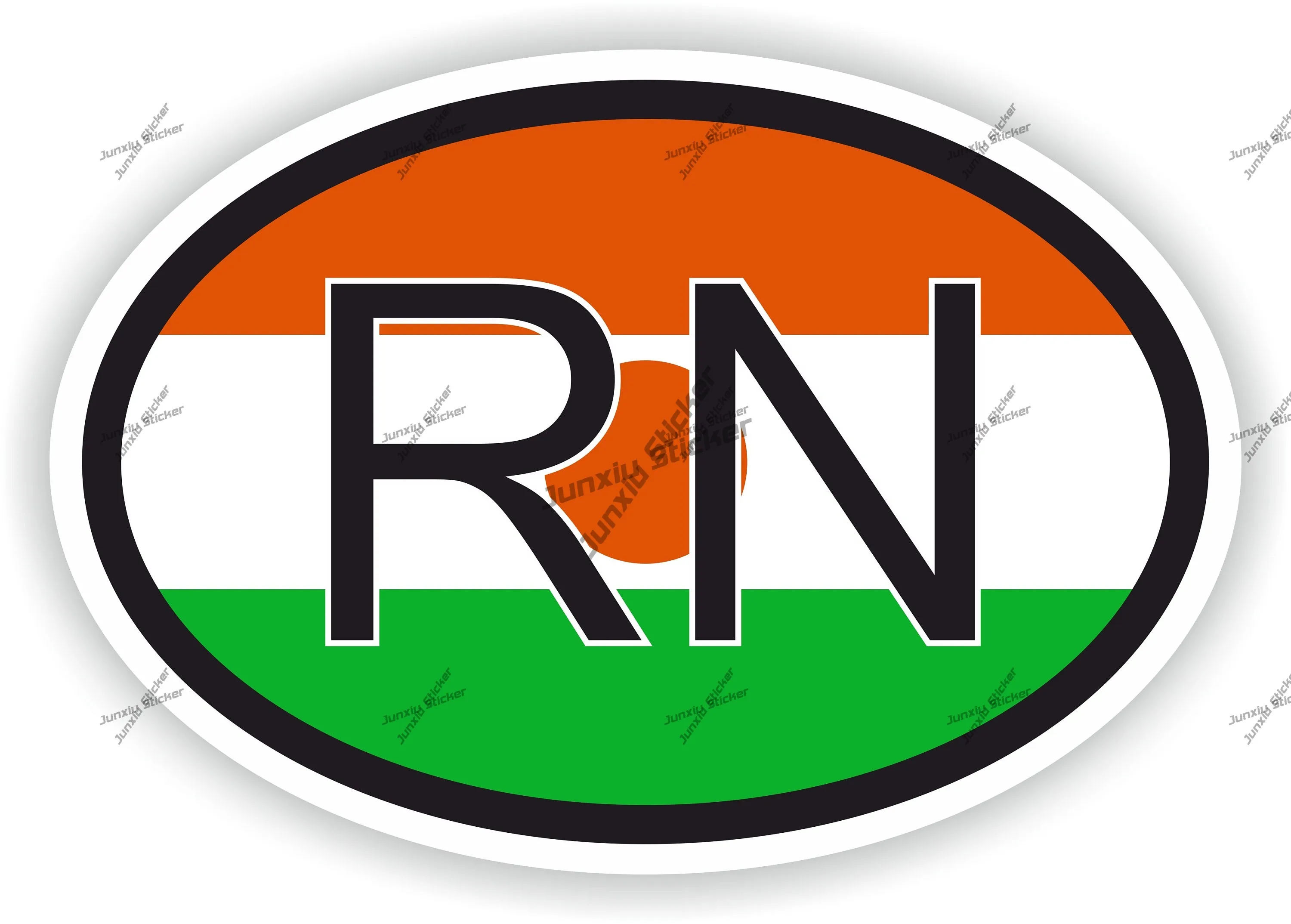 

Niger Rn Флаг Код страны Овальная наклейка Пикап Кемпер Грузовик Позашляховик Украшение ноутбука Телефон Гитара Яхта Путешествия Jdm Наклейки