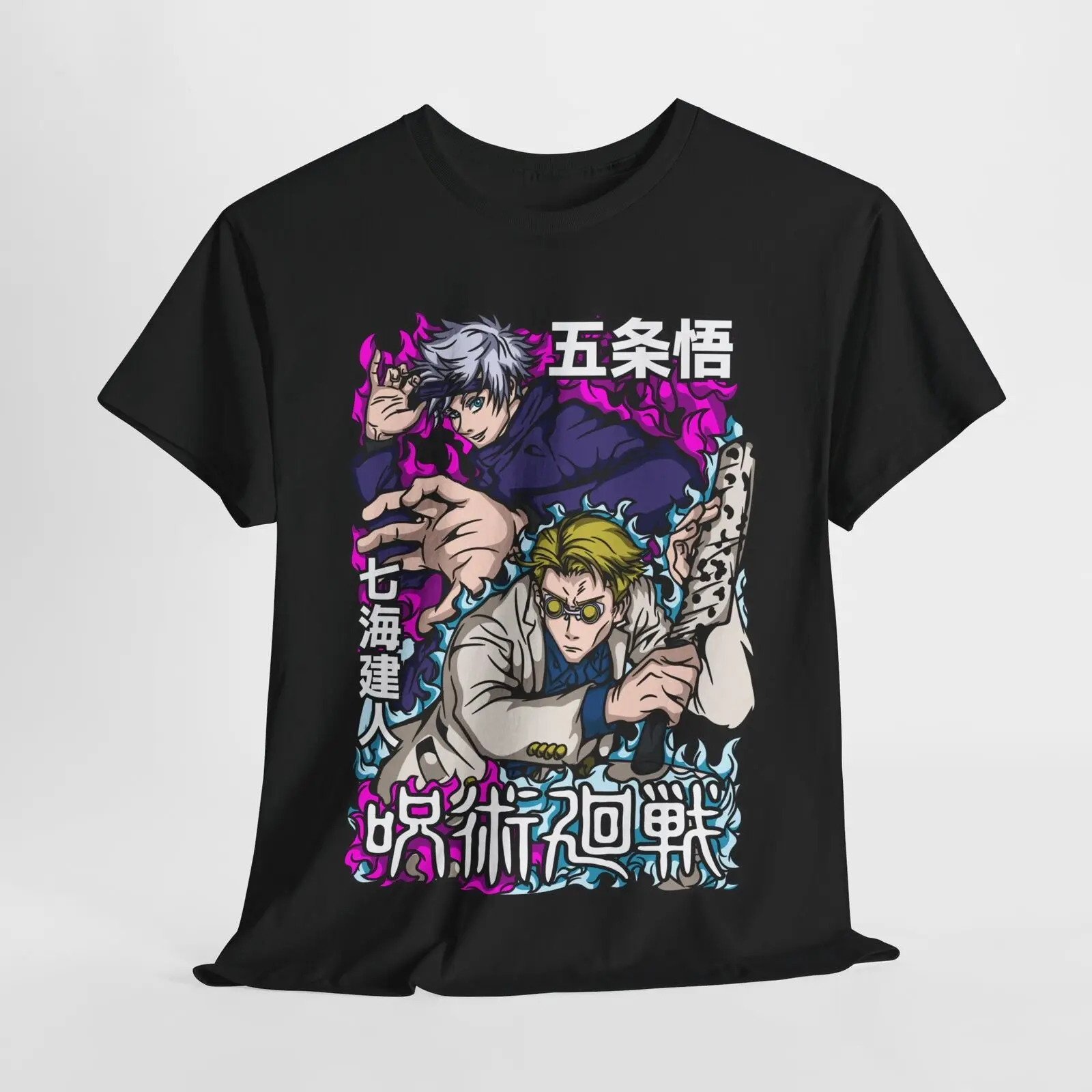 

Gojo Satoru Jujutsu Kaisen T-Shirt Nanami Kento Anime Japanese Tee Shirt JJK