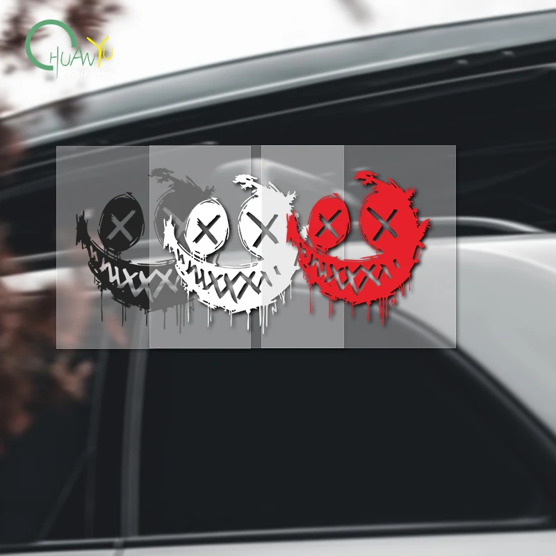 Electric car decals waterproof sun protection decoration little clown car body decals large area scratches cover up battery car