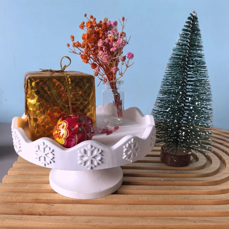 Flexible Snowflake Christmas Mold Nonstick Silicone Tray for Resin Crafts