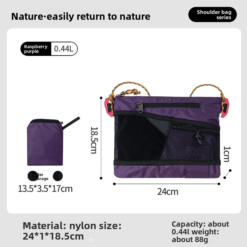 

Ultra-Light Foldable Sling Bag – Waterproof Nylon for Hiking & Commute