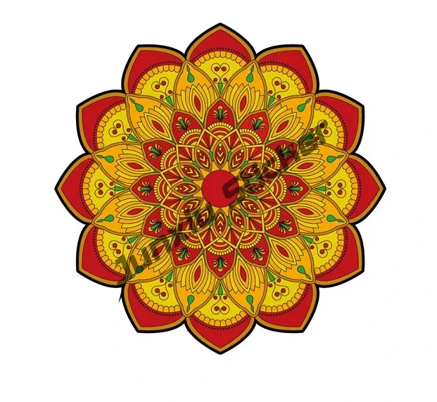 Mandala Flowers Decal Creative Car Sticker Yoga Mandala Sticker Accessories for The Car Accesssories Pickup Camper Laptop view 6
