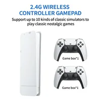 M15 MINI Retro Video Game Console Dual Wireless Gamepad Controller Game Stick 64G 4K 20000 Retro Games Retro Game HD Output