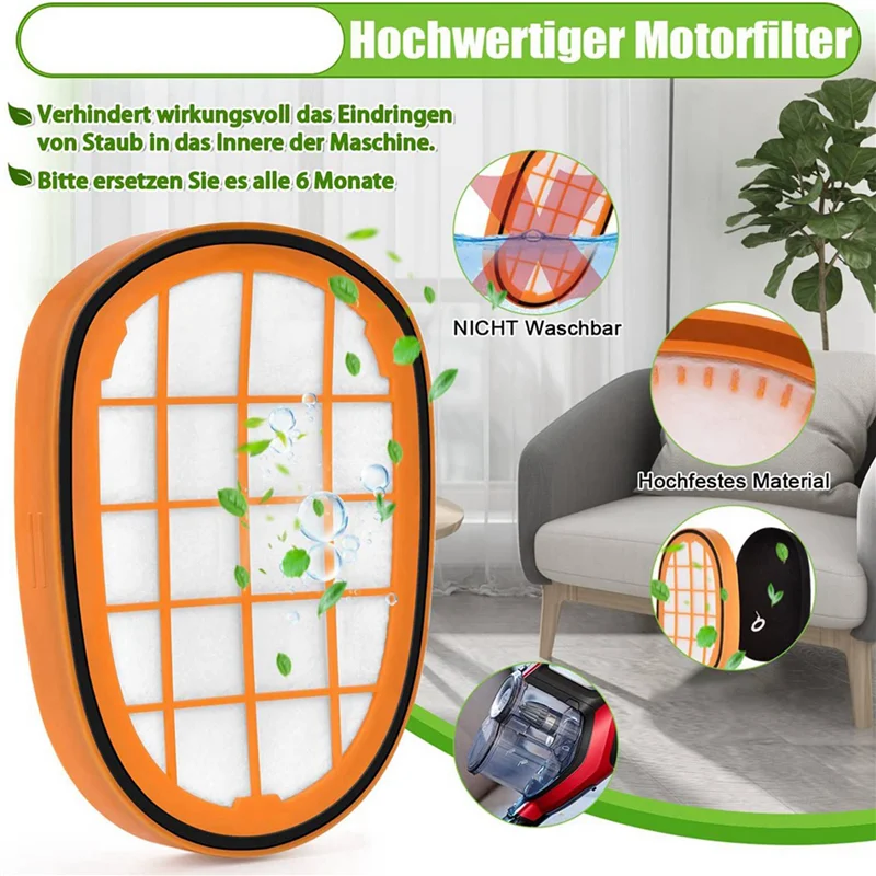 ABZA-12 حزمة مرشحات ل Speedpro ماكس أكوا مكنسة كهربائية محمولة FC6812 FC6813 FC6822 FC5005/01 مرشحات بديلة