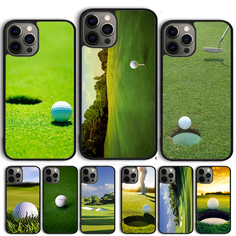 Golf Course Field Phone case  For iPhone 16 15 14 X XR XS 11 12 mini 13 Pro MAX Plus cover shell coque