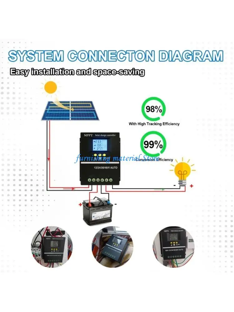 

Y5GD Professional MPPT Solars Регулятор зарядка 150A для удаленных приложений