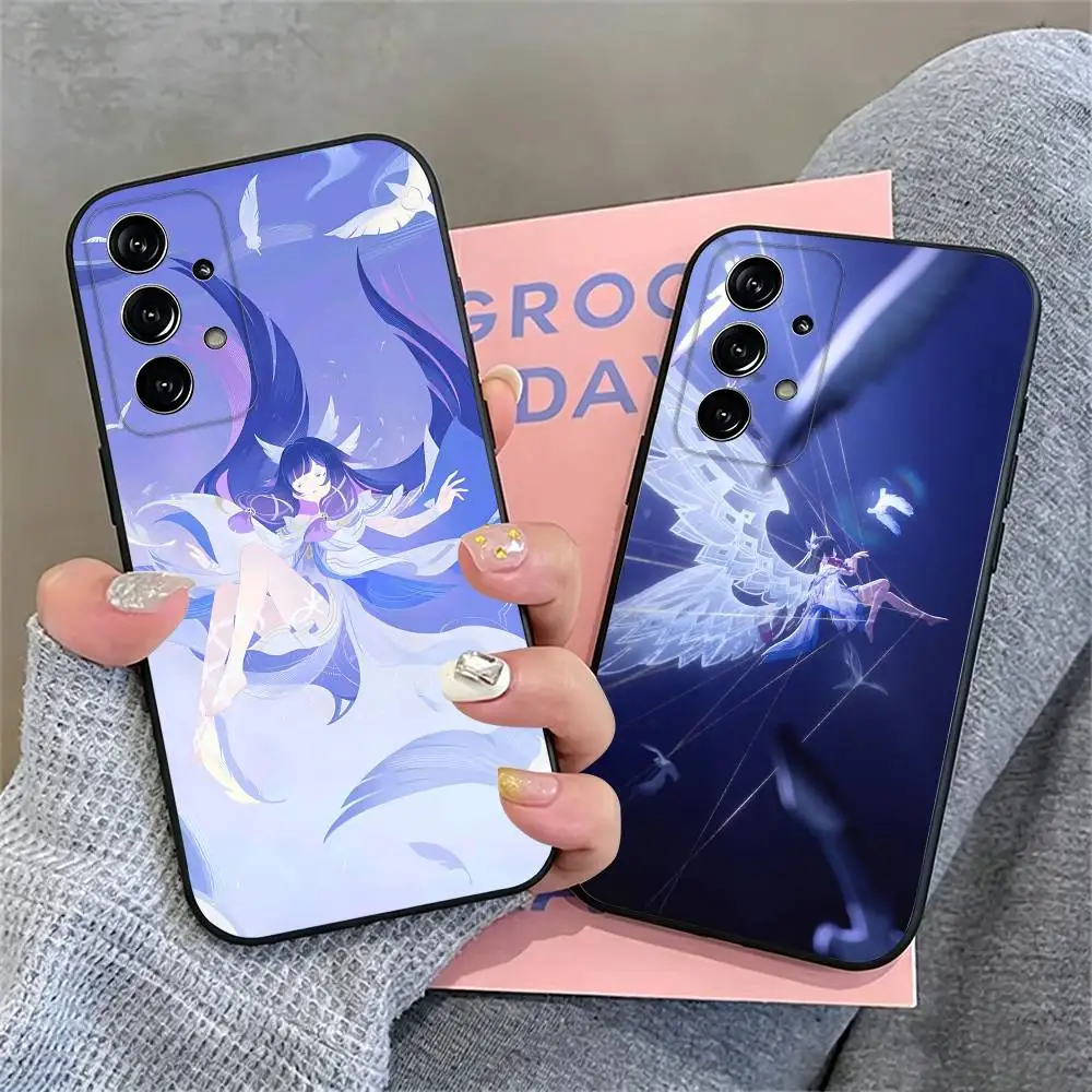 genshin impact c-columbina Phone Case For Samsung S26,S25,S24,S23,S22,S21,S30,Ultra,Plus,Fe,Lite,Note,10,Black Cover