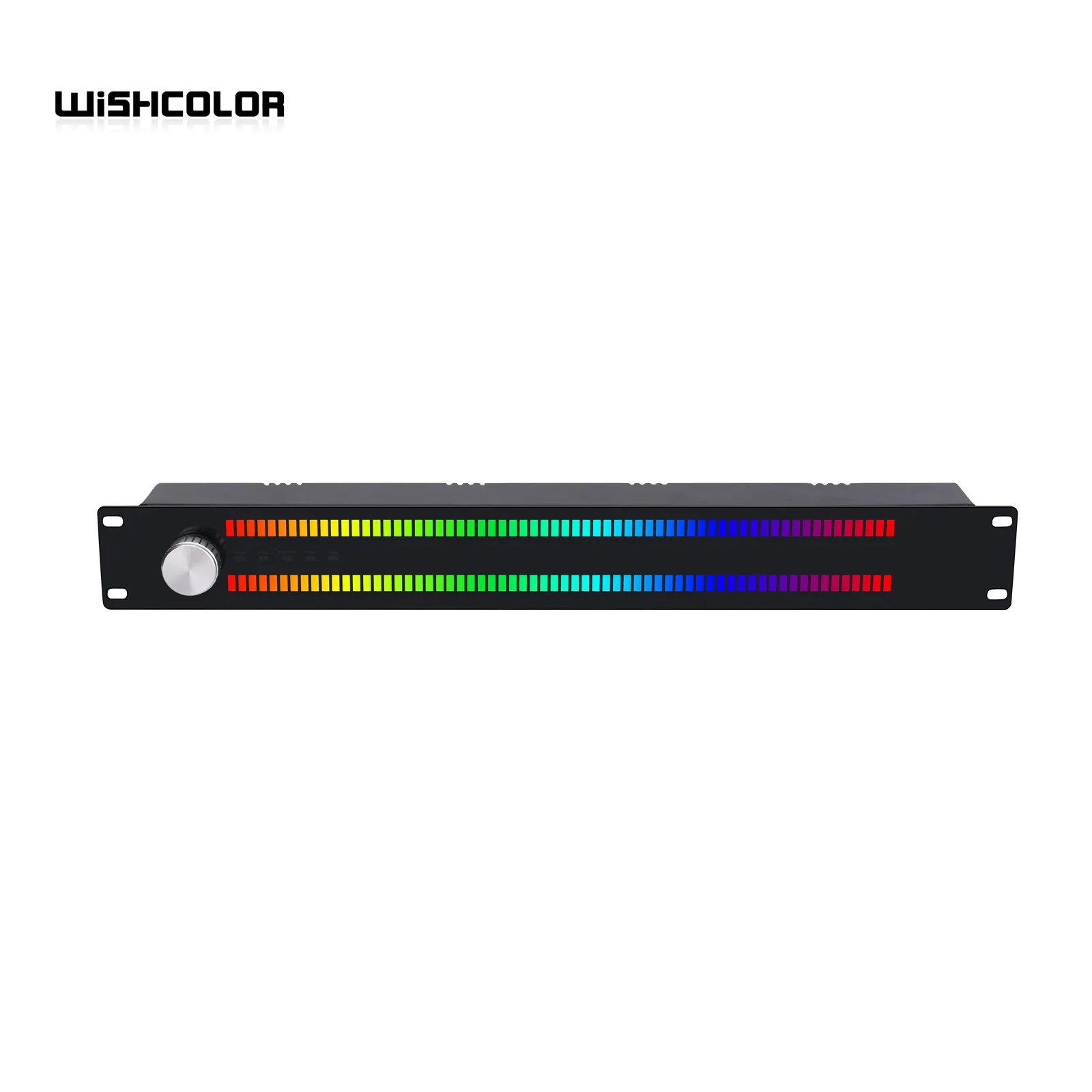Wishcolor LED64X2 z 128 wyświetlaczem widma muzycznego miernik rytmu światła VU obsługuje sterowanie głosem i wejście przewodowe — zdjęcie 4