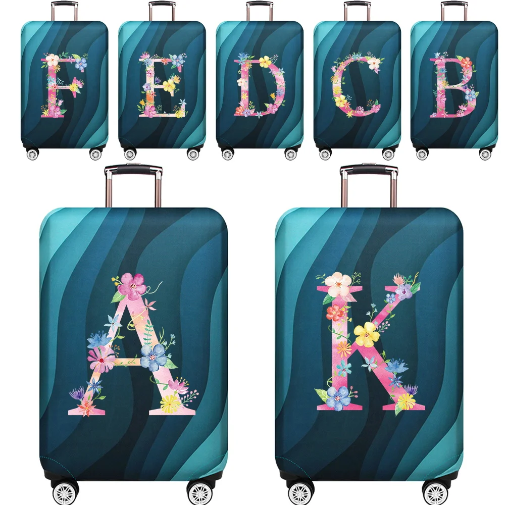 Luggage Covers 18-32inch Protector Travel Luggage Suitcase Protective Cover Stretch Dust Covers Print Pink Letter Series