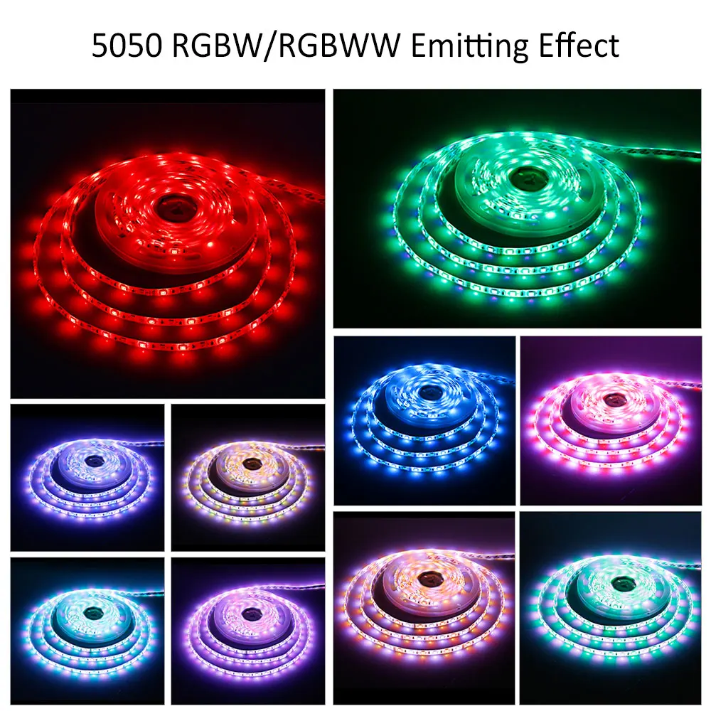 5M światła listwy RGB LED 2835 5630 5050 SMD DC12V IP20 IP65 wodoodporna taśma z taśma diodowa 60 diodami/M do dekoracji domu