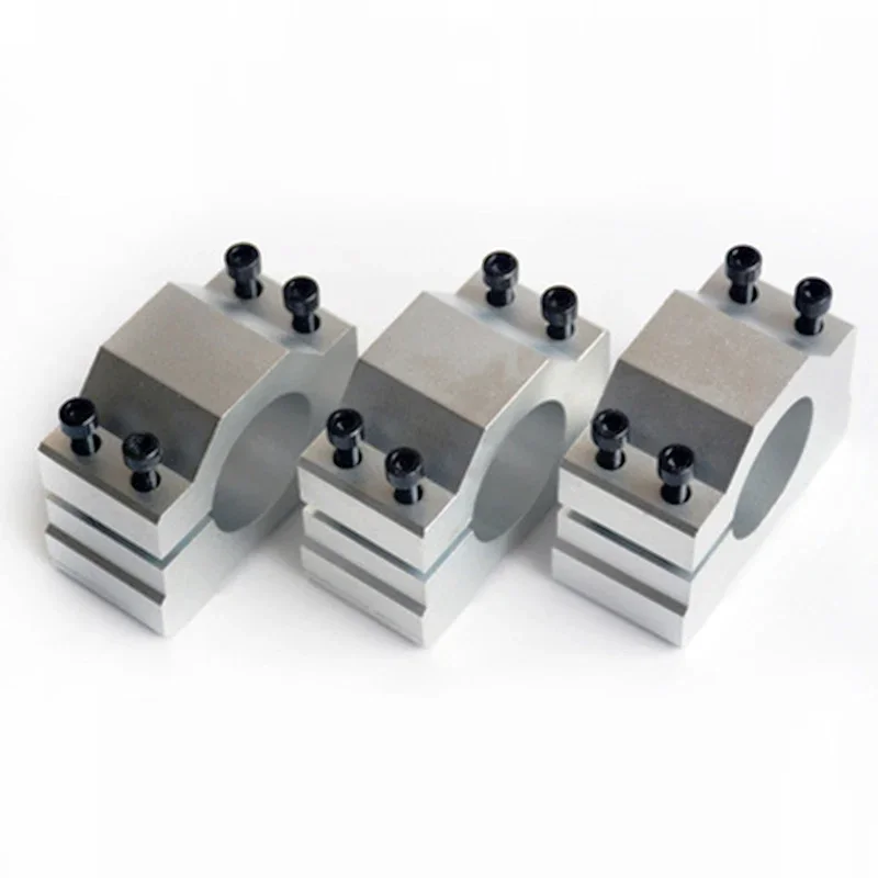 Soporte de montaje para enrutador de Motor de husillo de máquina CNC, accesorio de husillo con tornillos de 38mm,40mm,42mm,44mm,46mm, abrazadera de aluminio