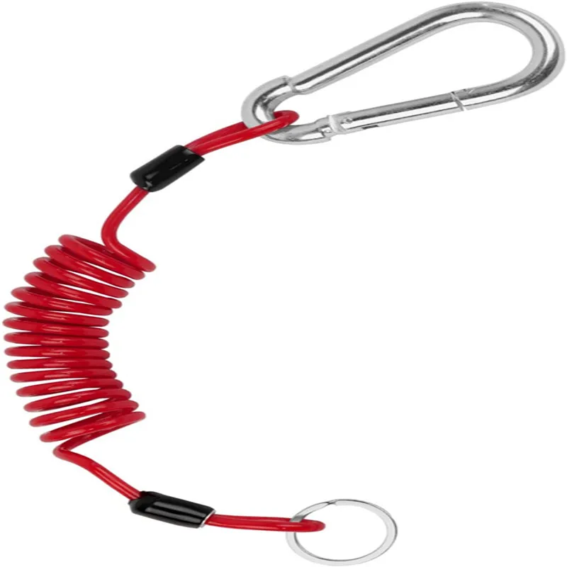 

4Ft Spring Breakaway Coiled Cable Efficient Trailer Breakaway for RV Towing Emergency Connecting