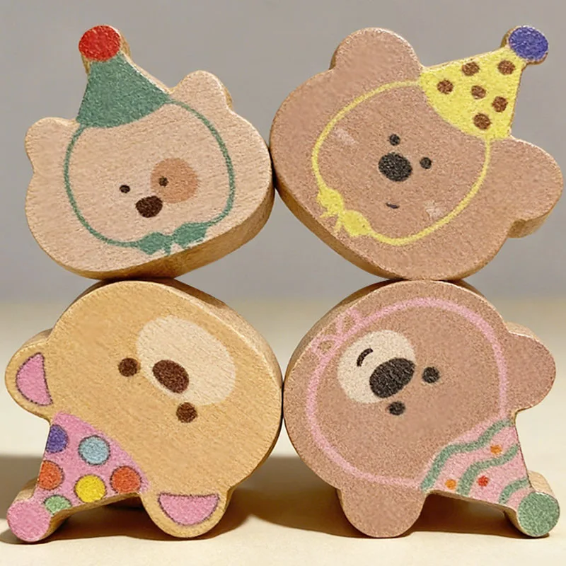 

AOBT Children's Room Wardrobe Handle,Cute Animal Wooden Cartoon Pattern Handles,Solid Wood Pulls,Furniture Knobs Kids Cupboard