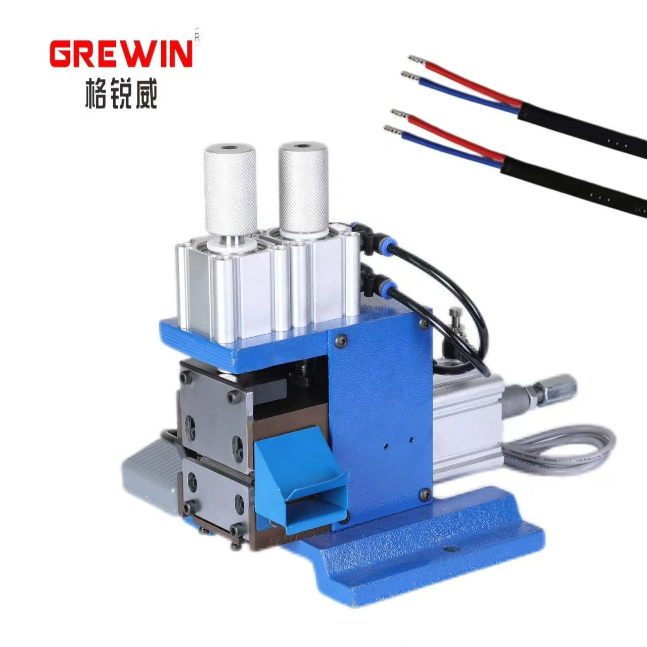 

25mm Double Blade air Supply Wire Middle Stripping Machine Multi Core Wire Stripping Machine Copper Cable Peeling Machine GVB-3F