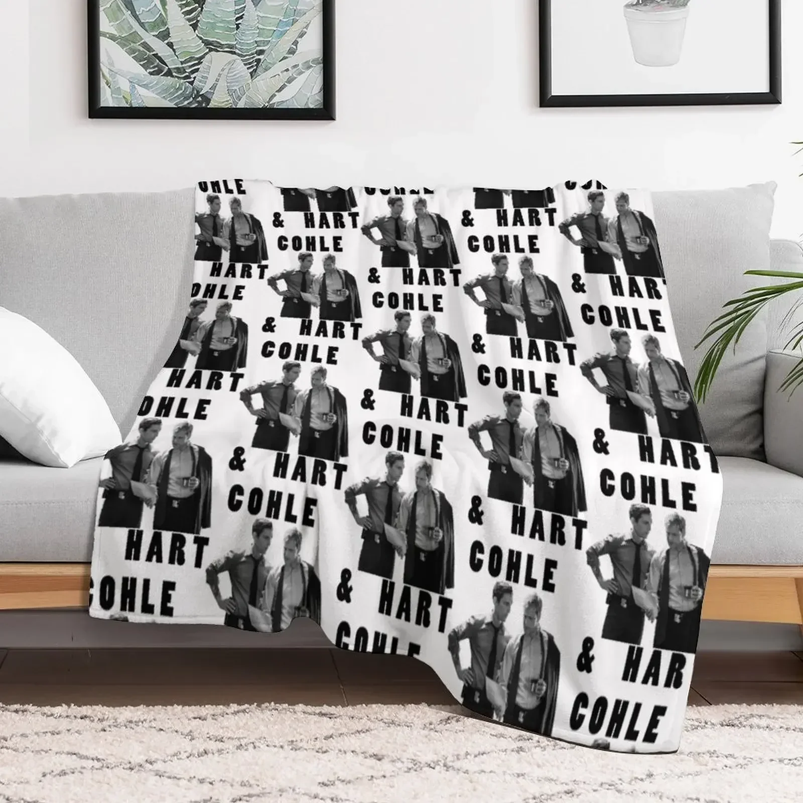 True Detective Cohle _amp_ Hart Throw Blanket Bed linens Warm Blankets