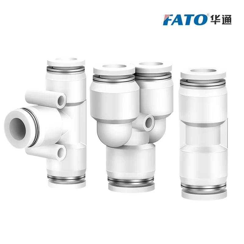 PU PE PY pneumatic joint straight tee 4mm 6mm 8mm 10mm 12mm Tracheal joint