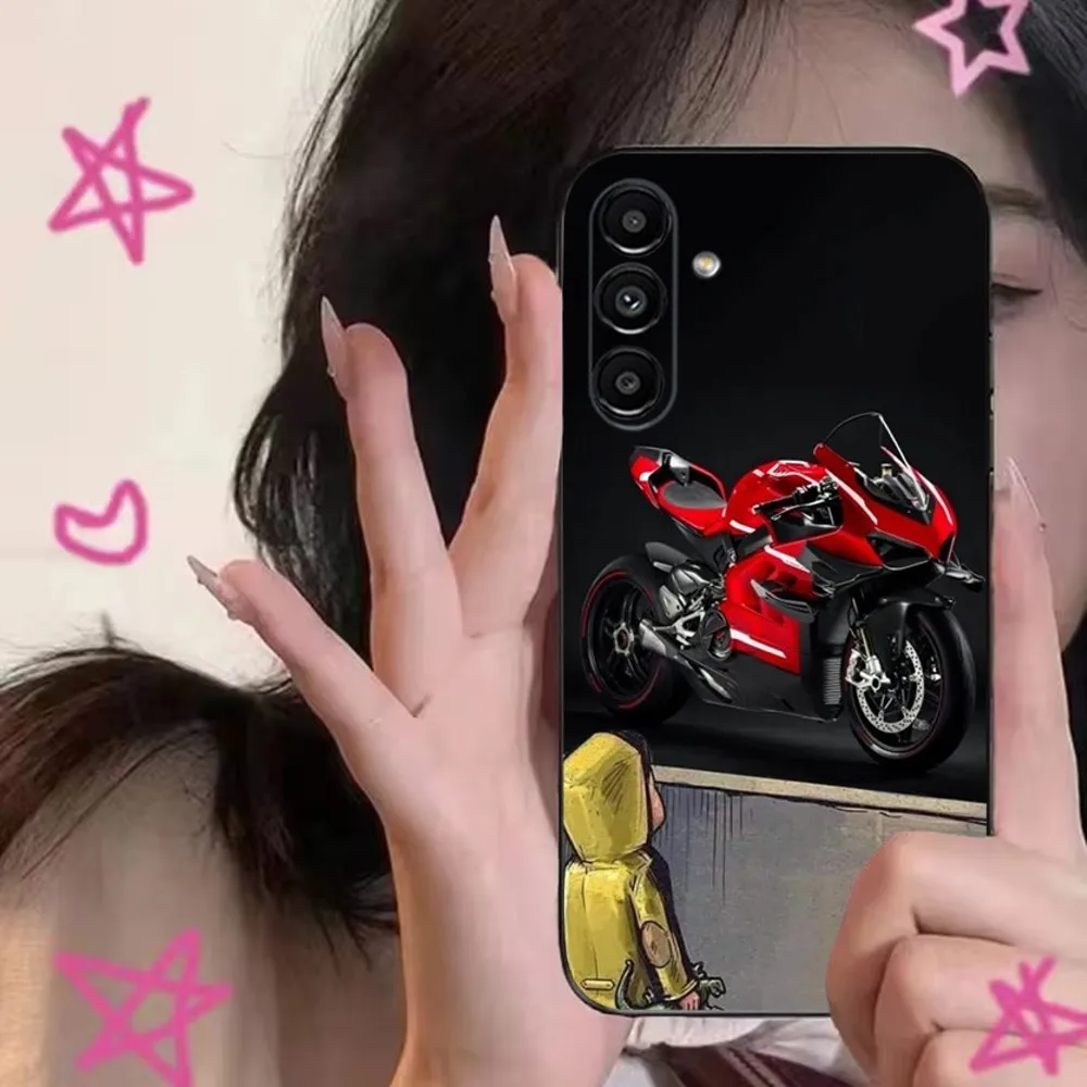 Motorcycle P-Panigale v4 Phone Case For Samsung S24,S21,22,23,30,Ultra,S20,Plus,Fe,Lite,Note,10,9,5G D-DucatiEs Black Soft Cover