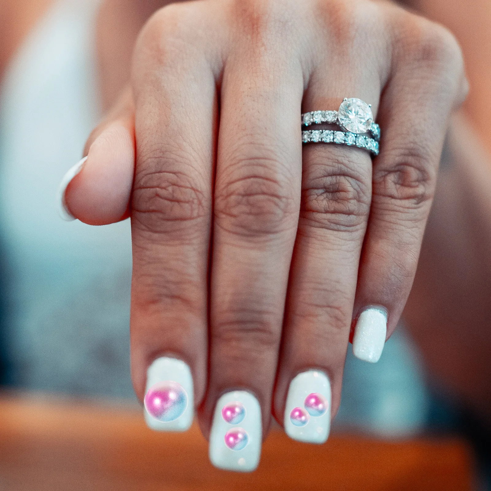 

1 Box Decorative Colored Half Round Nail Pearls for Nail Art Manicure DIY Crafting Projects Party Wedding Christmas Birthday